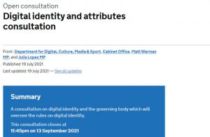UK Government digital identity website
