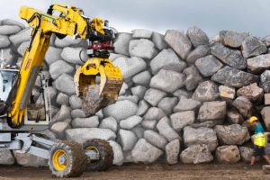 EHTZ robot excavator builds dry stone wall thumbnail