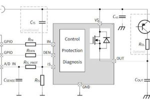 Infineon BTS50005-1LUA load switch app