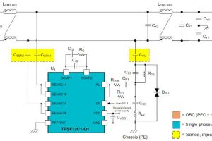 TI TPSF12C1-Q1 active EMC filter app