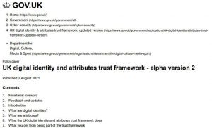 UK digital identities framework v2